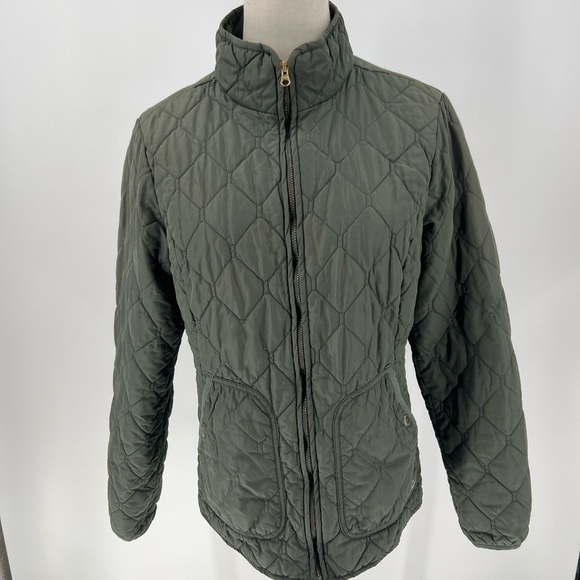 Eddie Bauer Women’s Olive Green Quilted Jacket - Picture 3 of 8